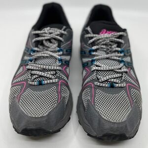 Asics Gel Venture 5 Womens Running Shoes Grey Pink Blue T6L5N Size 8 Athleisure